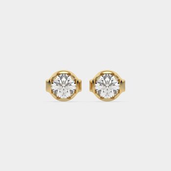 Enchanted Ember Studs 14K Yellow Gold