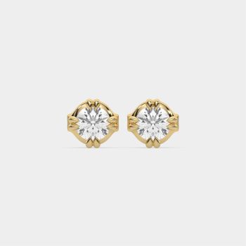 Luminous Dot Studs 14K Yellow Gold