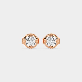 Pure Radiance Studs 14K Rose Gold