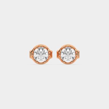 Golden Aura Studs 14K Rose Gold