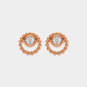 Diamond Eclipse Halo 14K Rose Gold