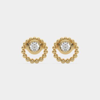 Diamond Eclipse Halo 10K Yellow Gold
