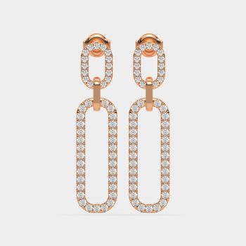 Aurora Teardrop Earrings 14K Rose Gold