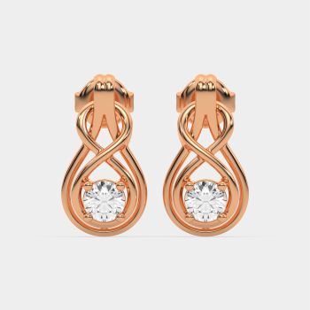 Aurora Burst Studs 14K Rose Gold