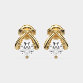 Velvet Spark Studs 14K Yellow Gold
