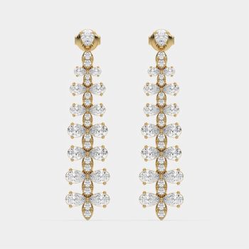 Enchanted Crystal Chandeliers 14K Yellow Gold