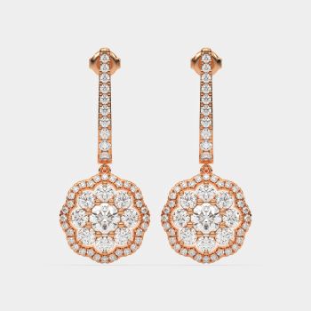 Luminous Teardrop Earrings 14K Rose Gold