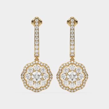 Luminous Teardrop Earrings 14K Yellow Gold
